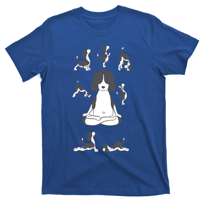 Basset Hound Kawaii Yoga Meditation Animal Dog Lover Funny Gift T-Shirt