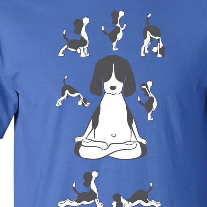 Basset Hound Kawaii Yoga Meditation Animal Dog Lover Funny Gift Tall T-Shirt