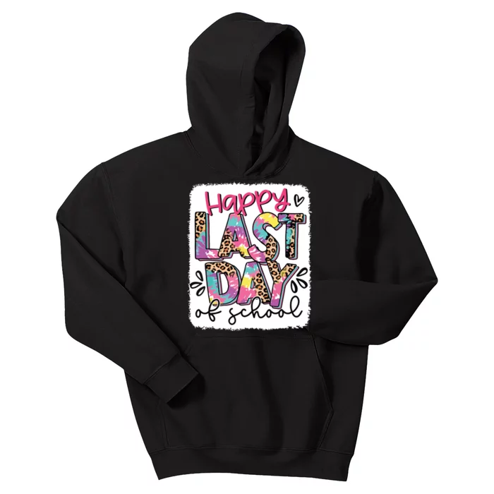 Bleached Happy Last Day Of School Teacher Student Graduation 7711 Kids Hoodie