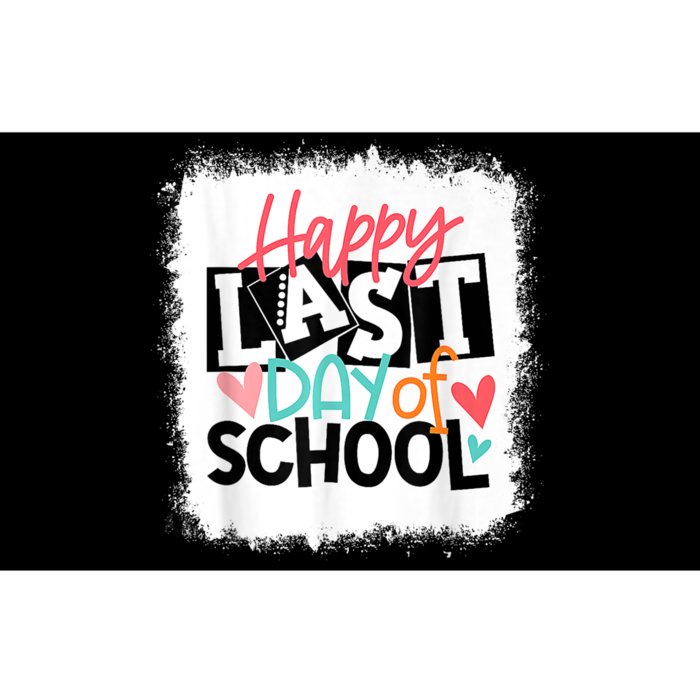 Bleached Happy Last Day Of School Teacher Student Graduation Bumper Sticker