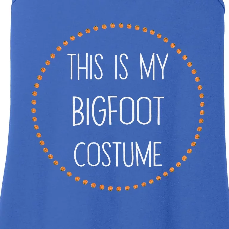 BIGFOOT Halloween Lazy This Is My BIGFOOT Costume Ladies Essential Tank