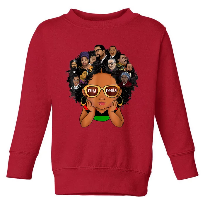 Black History Leaders Collage Inspirational African American Toddler Sweatshirt