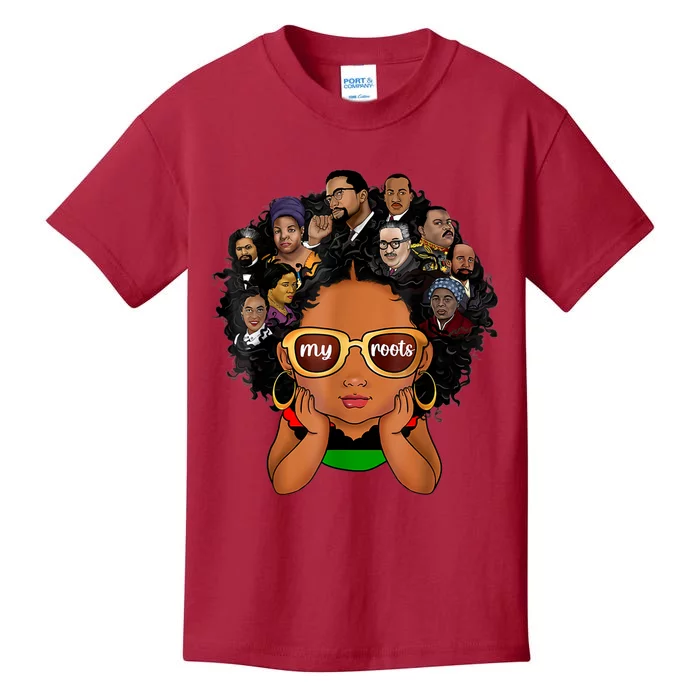 Black History Leaders Collage Inspirational African American Kids T-Shirt