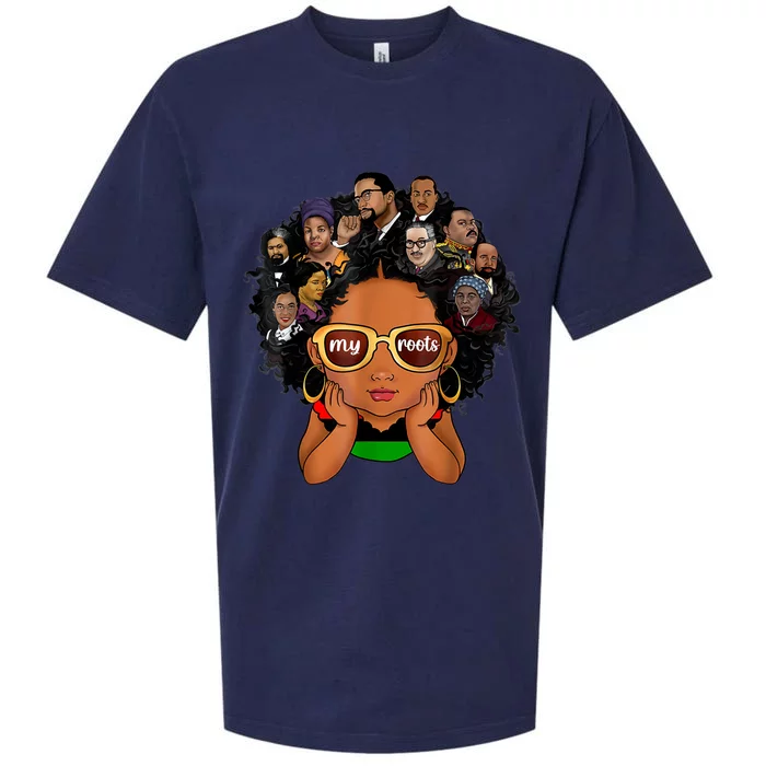 Black History Leaders Collage Inspirational African American Sueded Cloud Jersey T-Shirt