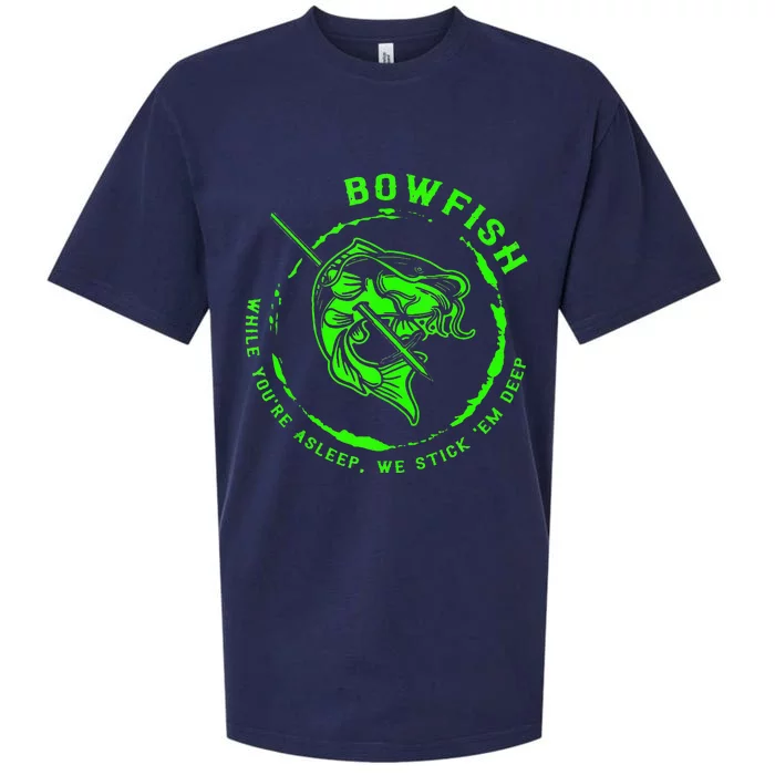 Bowfishing Hunting Lovers Funny Sueded Cloud Jersey T-Shirt