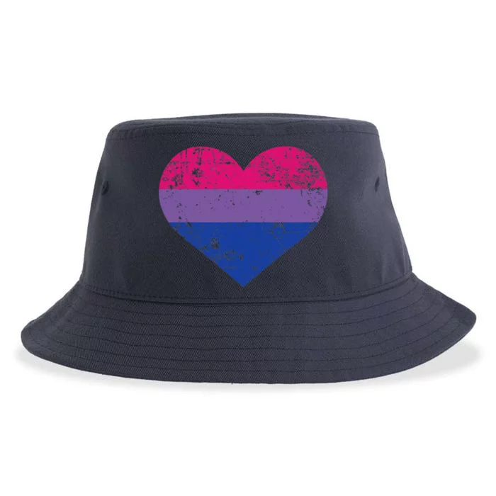 Bisexual Heart LGBTQ Pride Month Gift Tank Top Sustainable Bucket Hat