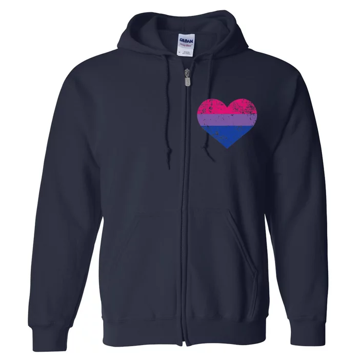 Bisexual Heart LGBTQ Pride Month Gift Tank Top Full Zip Hoodie