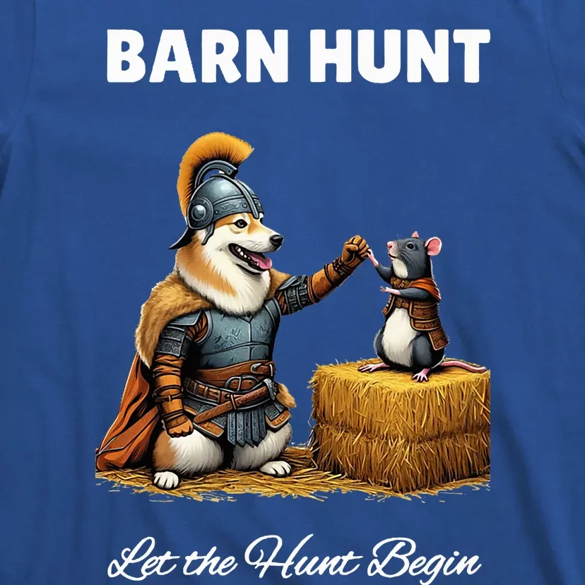 Barn Hunt Lover Warrior Rat And Icelandic Sheepdog T-Shirt