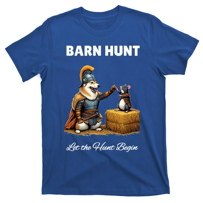 Barn Hunt Lover Warrior Rat And Icelandic Sheepdog T-Shirt