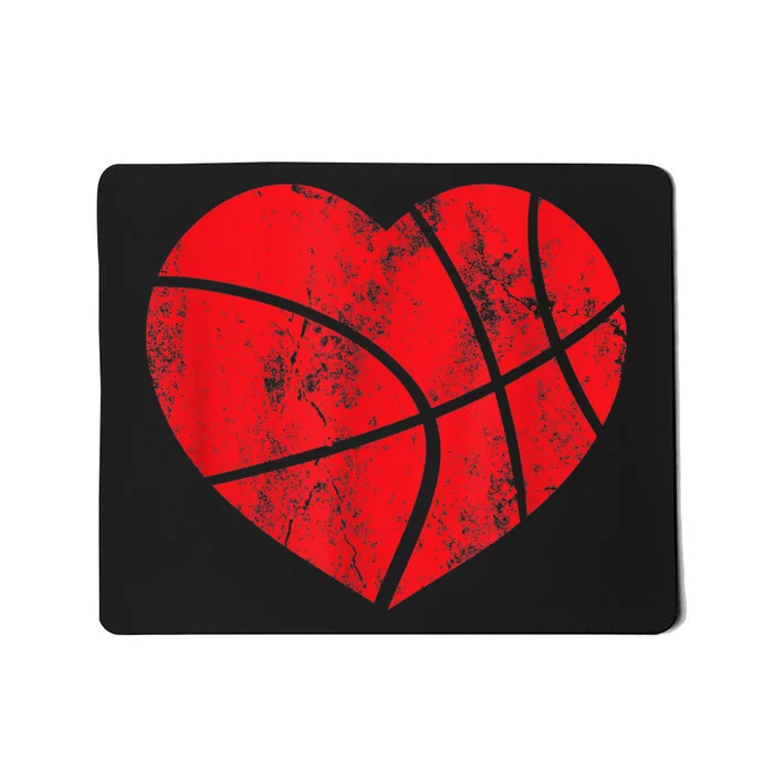 Basketball Heart Love Valentines Day Sport Player Coach K.i.d.s Mousepad