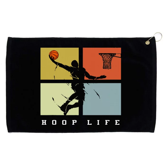 Basketball Hoop Life Player Grommeted Golf Towel