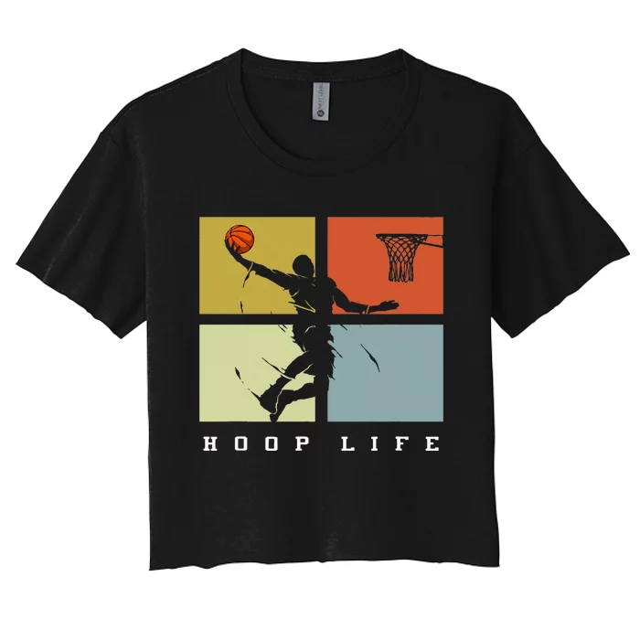 Basketball Hoop Life Player Women's Crop Top Tee