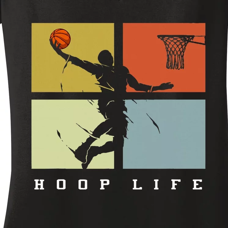 Basketball Hoop Life Player Women's V-Neck T-Shirt