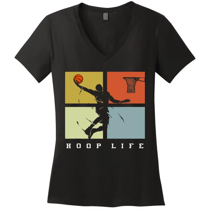 Basketball Hoop Life Player Women's V-Neck T-Shirt