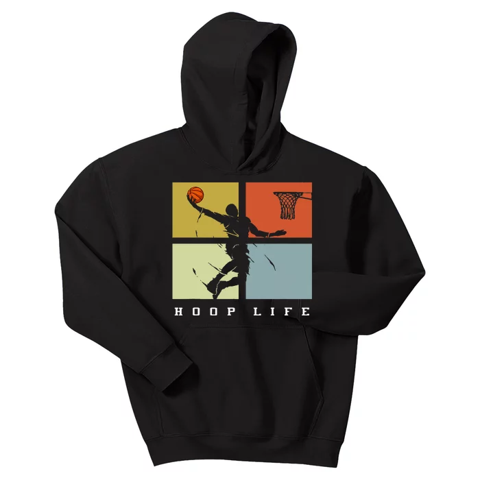 Basketball Hoop Life Player Kids Hoodie