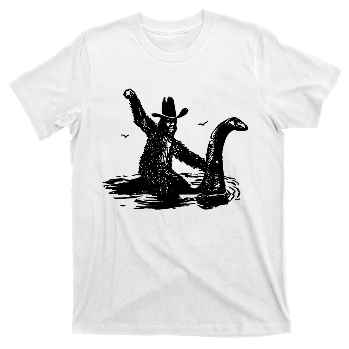 Bigfoot Hilarious Loch Ness Monster T-Shirt