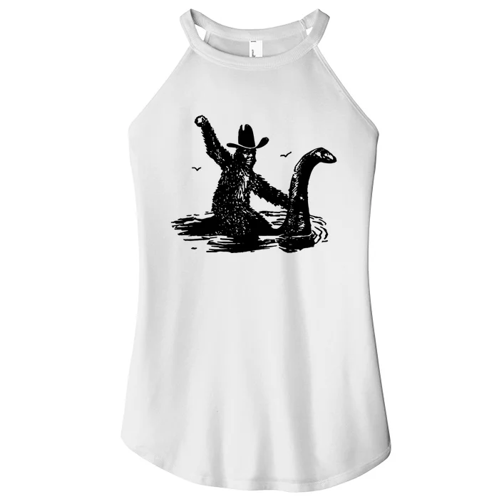 Bigfoot Hilarious Loch Ness Monster Women’s Perfect Tri Rocker Tank