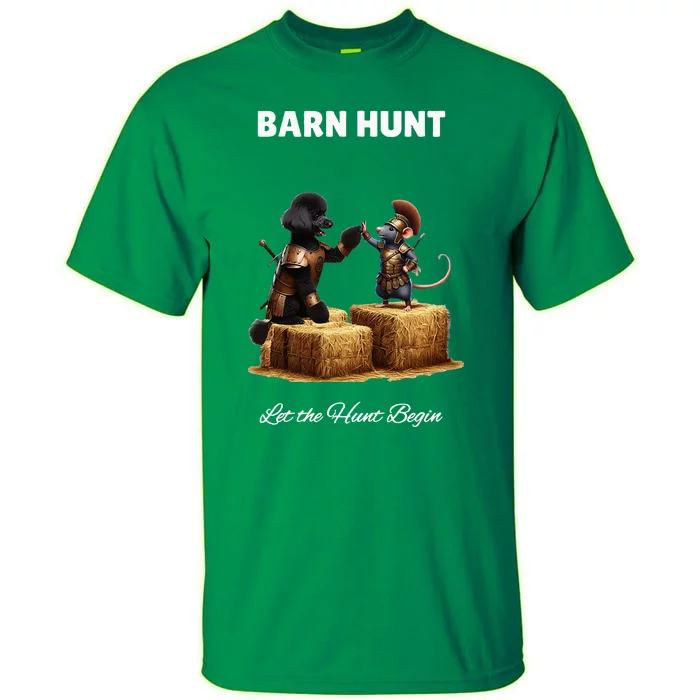 Barn Hunt Lover Cute Warrior Rat And Black Tall T-Shirt