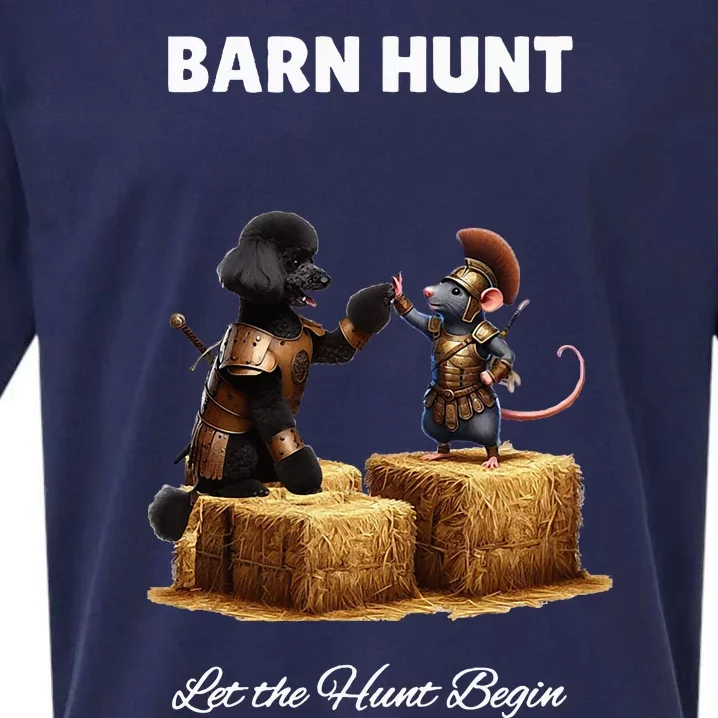 Barn Hunt Lover Cute Warrior Rat And Black Sueded Cloud Jersey T-Shirt