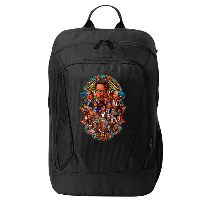 Black History Leaders Collage Inspirational African American City Backpack