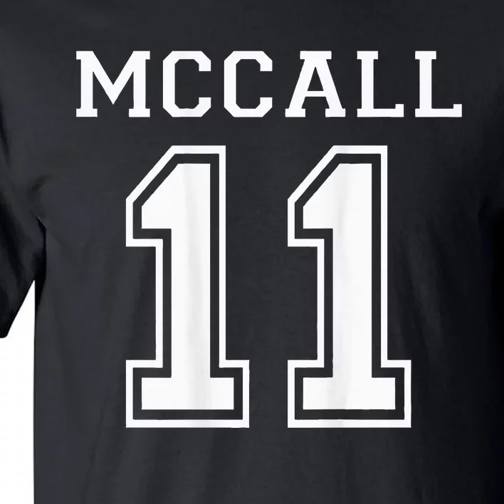 Beacon Hills Lacrosse Mccall 11 Wolf Inspired Tall T-Shirt