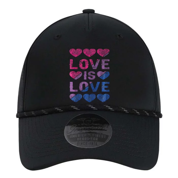 Bisexual Hearts Love is Love LGBT Pride Performance The Dyno Cap