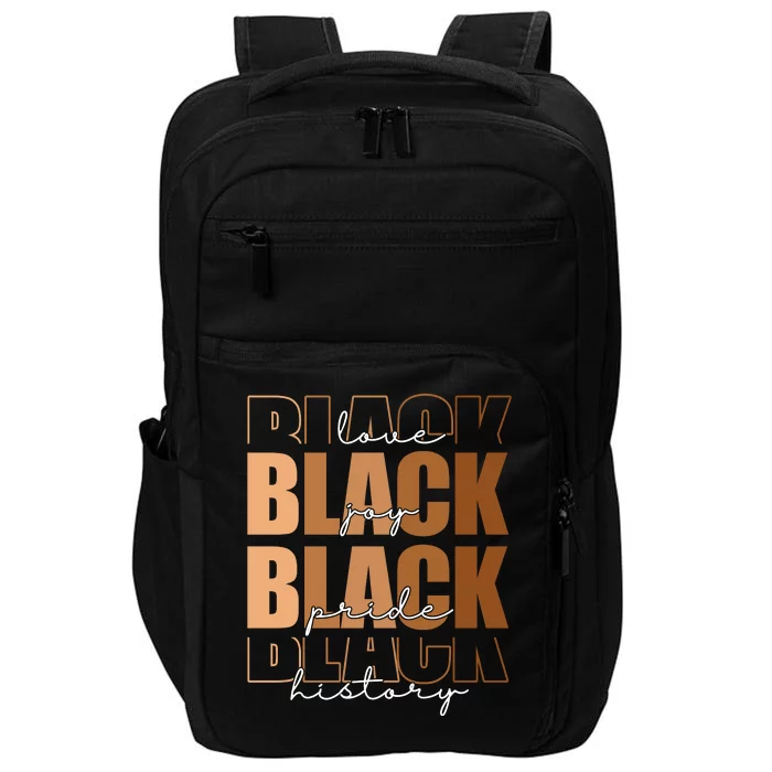 Black History Love Pride Month Melanin Impact Tech Backpack