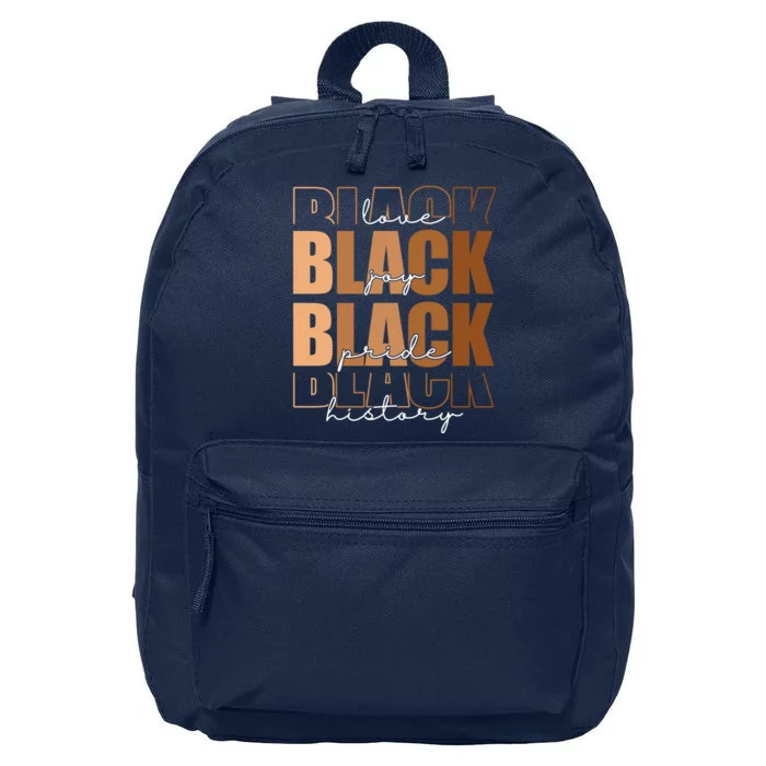 Black History Love Pride Month Melanin 16 in Basic Backpack