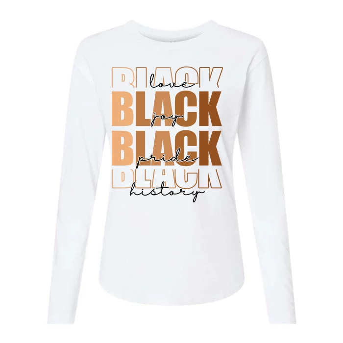 Black History Love Pride Month Melanin Womens Cotton Relaxed Long Sleeve T-Shirt