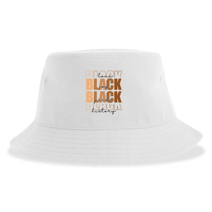 Black History Love Pride Month Melanin Sustainable Bucket Hat