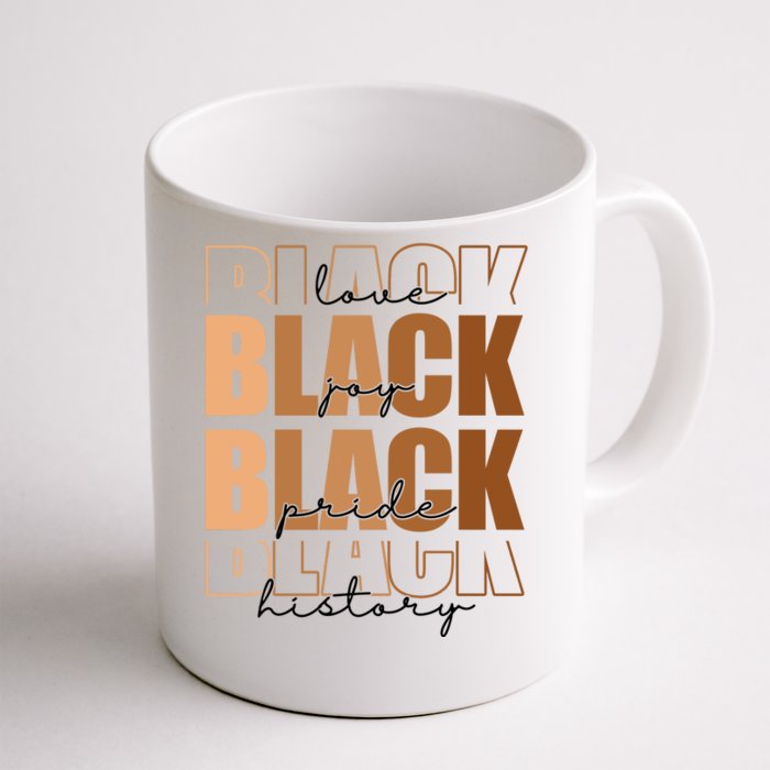 Black History Love Pride Month Melanin Front & Back Coffee Mug