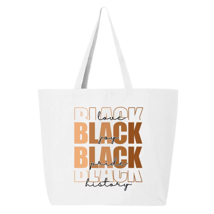 Black History Love Pride Month Melanin 25L Jumbo Tote