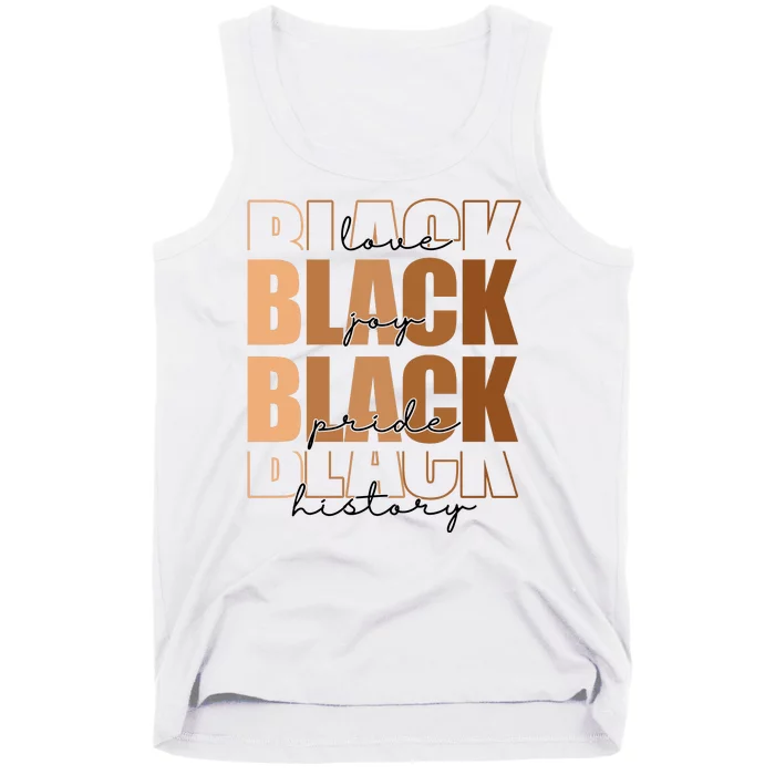 Black History Love Pride Month Melanin Tank Top