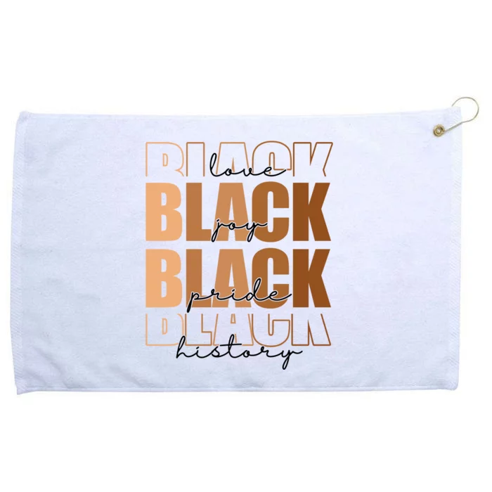 Black History Love Pride Month Melanin Grommeted Golf Towel