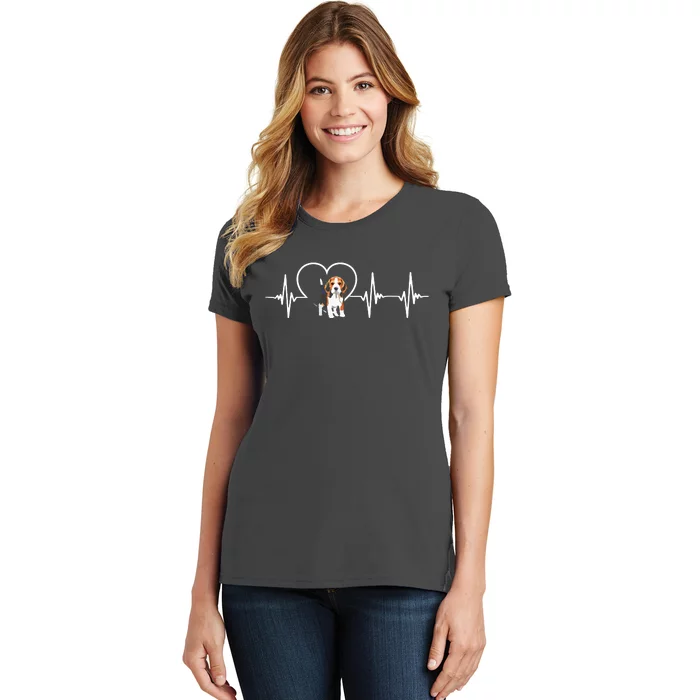 Beagle Heartbeat Love Beagle Women's T-Shirt