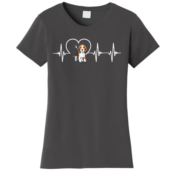 Beagle Heartbeat Love Beagle Women's T-Shirt