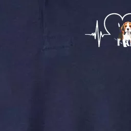 Beagle Heartbeat Love Beagle Softstyle Adult Sport Polo