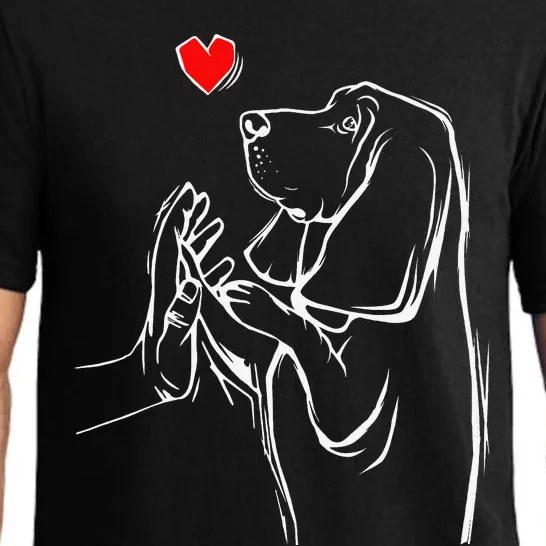 Basset Hound Love Dog Pajama Set