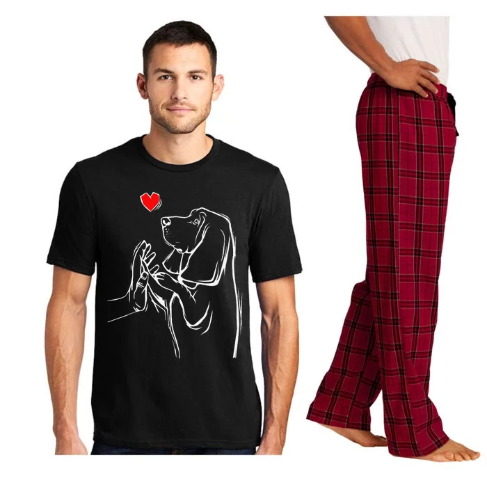 Basset Hound Love Dog Pajama Set