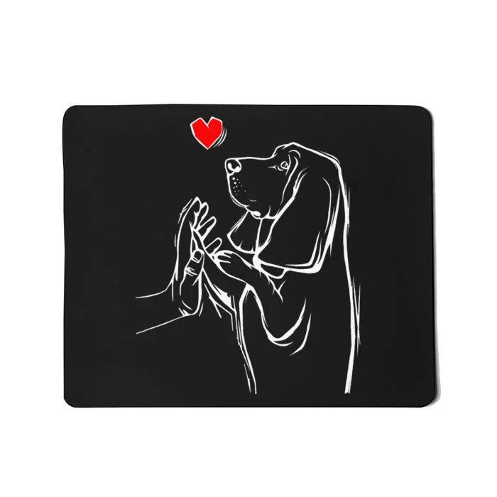 Basset Hound Love Dog Mousepad