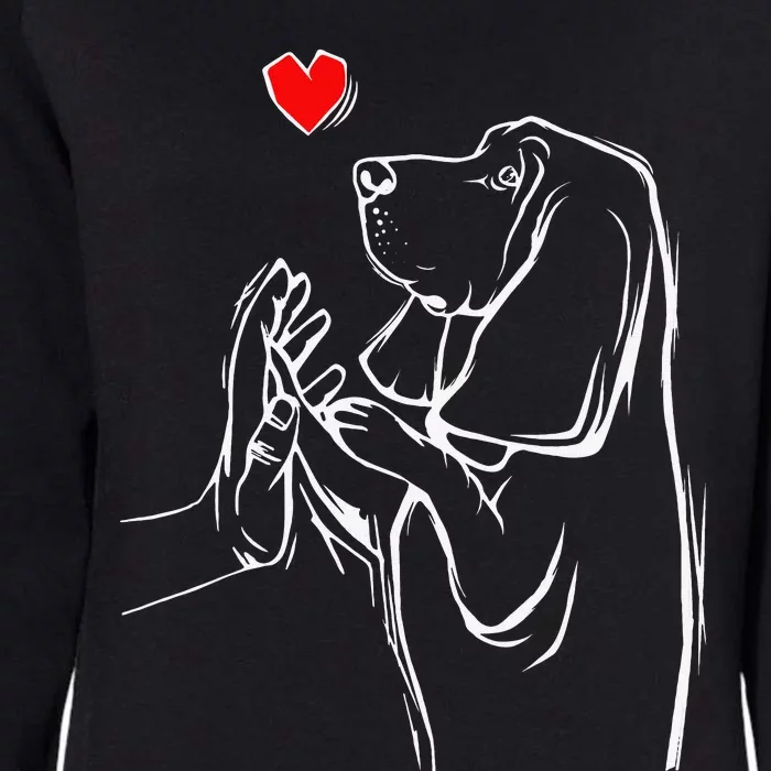 Basset Hound Love Dog Womens California Wash Sweatshirt