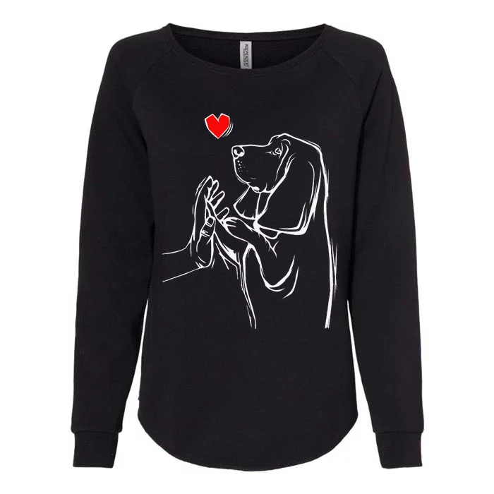 Basset Hound Love Dog Womens California Wash Sweatshirt