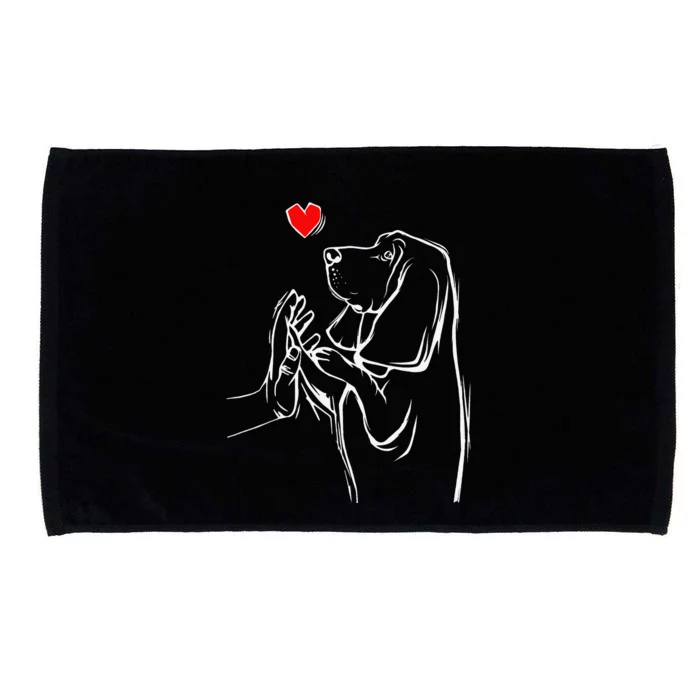 Basset Hound Love Dog Microfiber Hand Towel