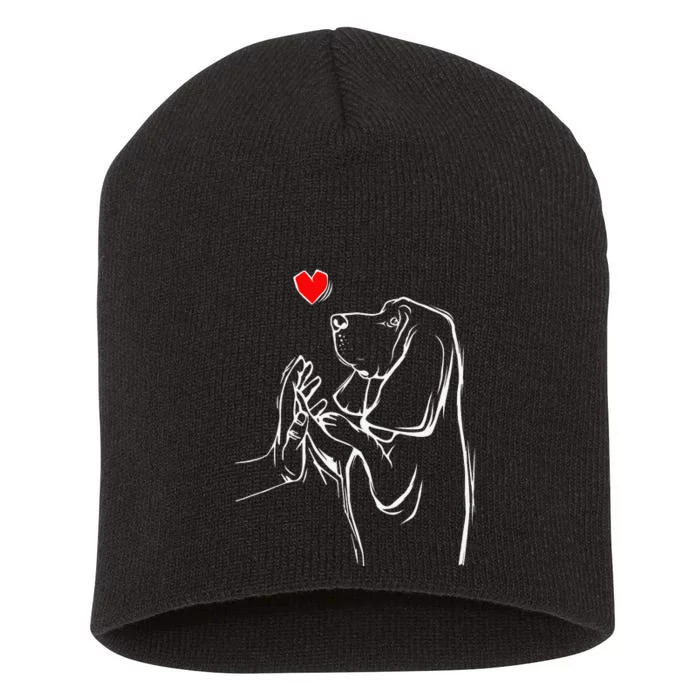 Basset Hound Love Dog Short Acrylic Beanie