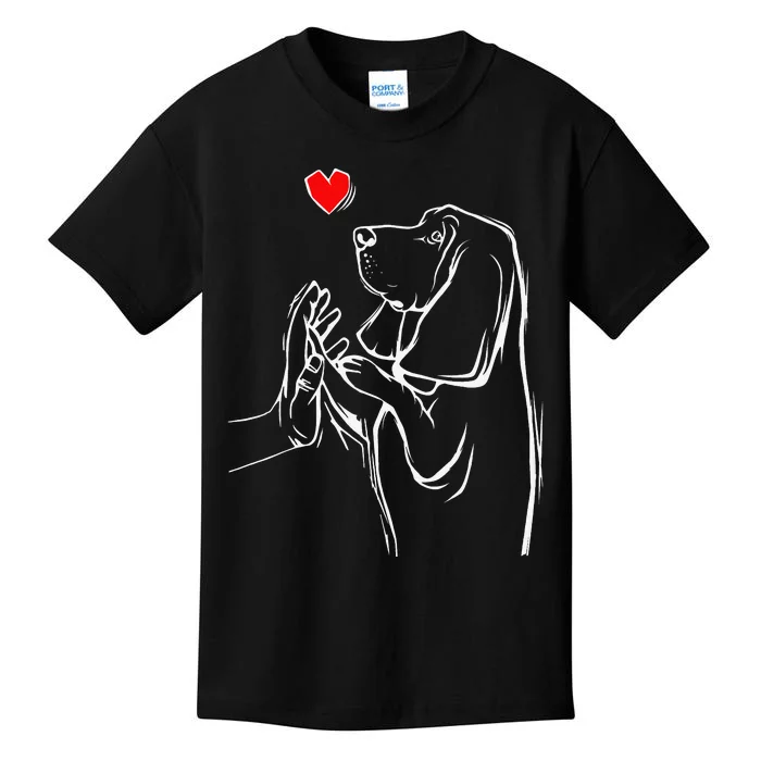 Basset Hound Love Dog Kids T-Shirt