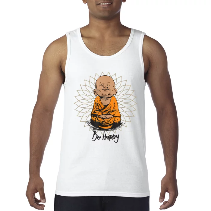 Ba Happy Little Happy Buddha Peaceful Tank Top