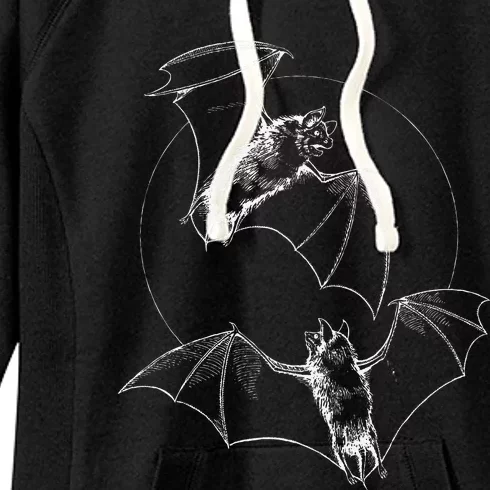 Bat Halloween Lover Gift Spooky Bat Cool Goth Bats Women's Fleece Hoodie