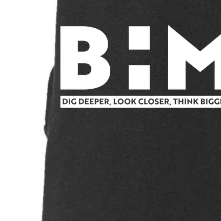 BHM Black History Month Dig Deeper Look Closer Think Bigger Doggie 3-End Fleece Hoodie