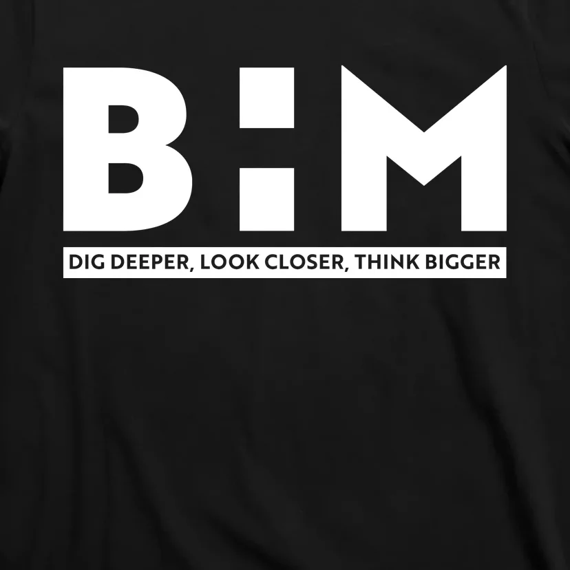 BHM Black History Month Dig Deeper Look Closer Think Bigger T-Shirt