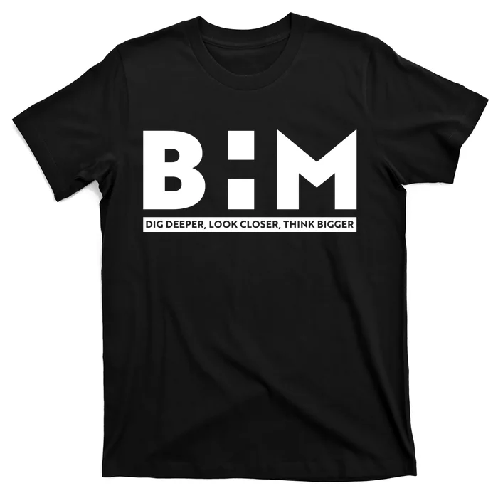 BHM Black History Month Dig Deeper Look Closer Think Bigger T-Shirt